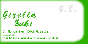 gizella buki business card